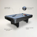 Dakota Slatron 8 Ft. Pool Table with Ball Return System