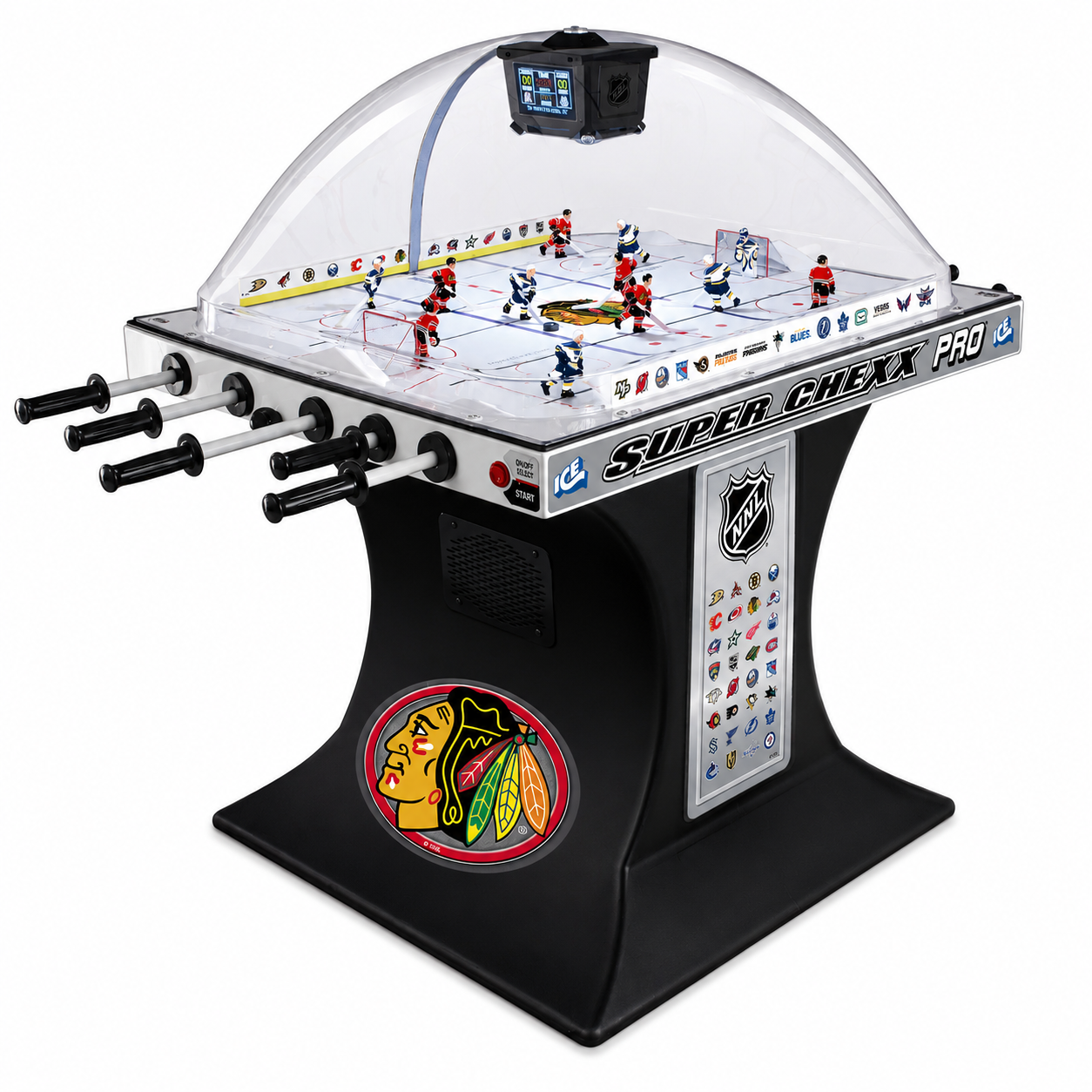 ICE NHL Licensed Super Chexx Pro Bubble Hockey Arcade Game