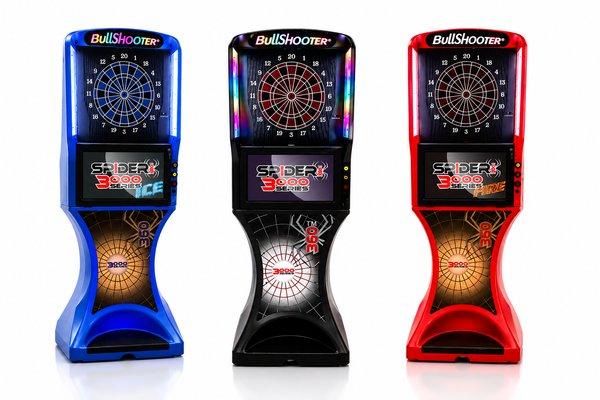ARACHNID - SPIDER 3000 Home Version Electronic Soft Tip Dartboard - Blue