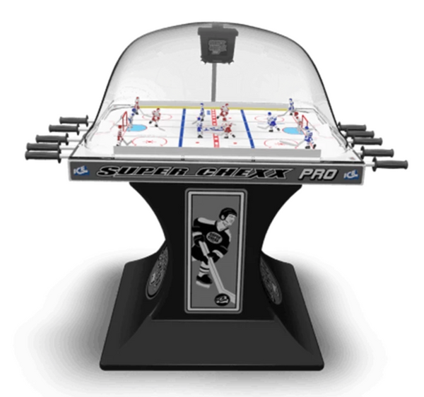 ICE Super Chexx Pro Bubble Hockey Table – Official NHL Arcade Hockey Game