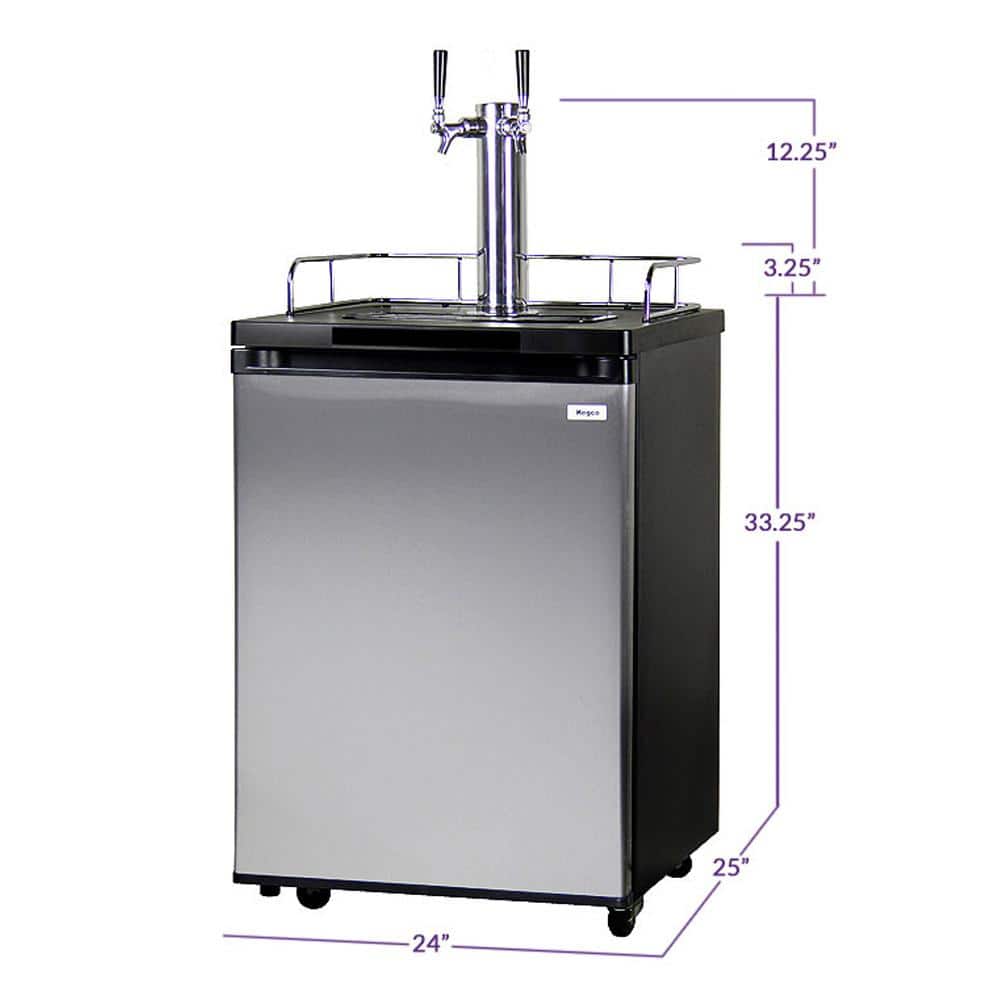 Elevate Your Home Brewing Experience with the Dual Tap Full Size Beer Keg Dispenser and Homebrew Kit