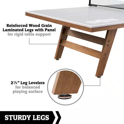 9 Ft. Indoor Ping Pong Tennis Table, Official Size Furniture Quality with 18 Mm Thick Playfield