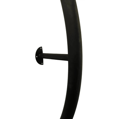 Whiskey & Wine Barrel Bistro Pub Set — Glass Top, Foot Rail